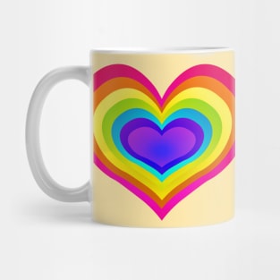 Rainbow Heart Mug